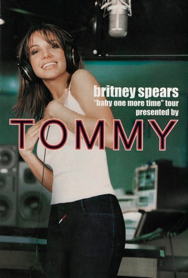 Афиша концертного тура Бритни Спирс ...Baby One More Time, прошедшего при поддержке Tommy Hilfiger, 1999 фото № 5