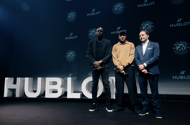 Килиан Мбаппе и Усэйн Болт на вечеринке Hublot в Женеве: как прошло самое звездное мероприятие выставки Watches&Wonders фото № 4
