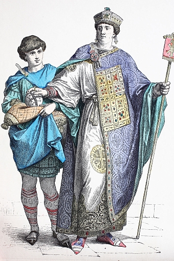 Пример византийских мужских одеяний фото № 1