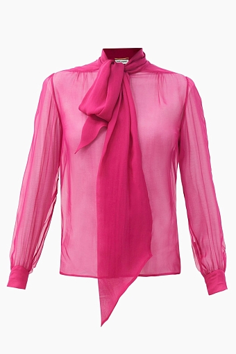 Блуза Saint Laurent, 67 225 рублей, matchesfashion.com фото № 7