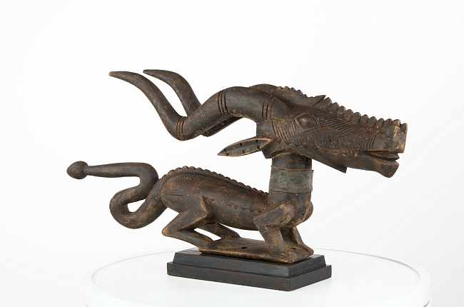 Бамбара. Наголовник со священной антилопой чивара, XIX–XX века, Мали фото № 12