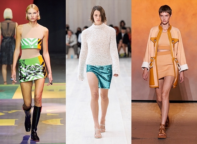 Мини-юбки в коллекциях Dior, Loewe и Hermès весна-лето 2022 фото № 2