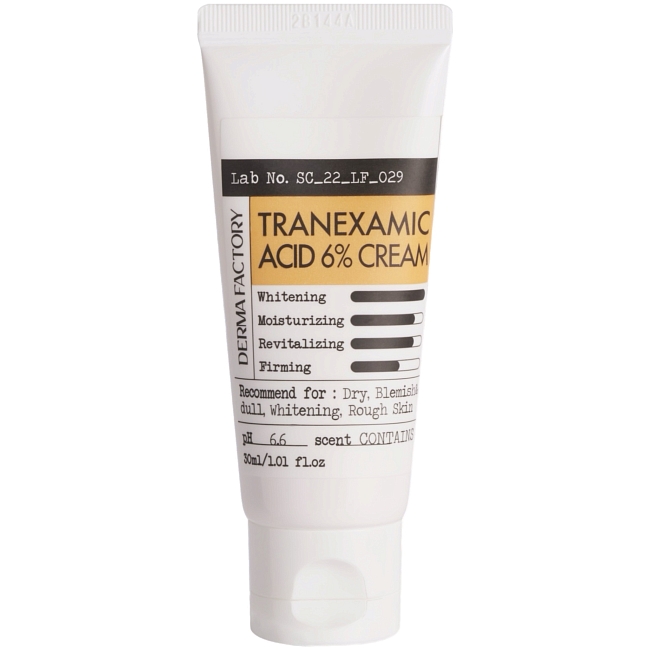 Осветляющий крем для лица с транексамовой кислотой Tranexamic Acid 6% Cream, DERMA FACTORY фото № 8