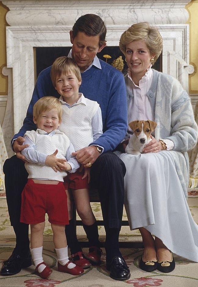 Принц Чарльз и принцесса Диана с сыновьями фото № 2