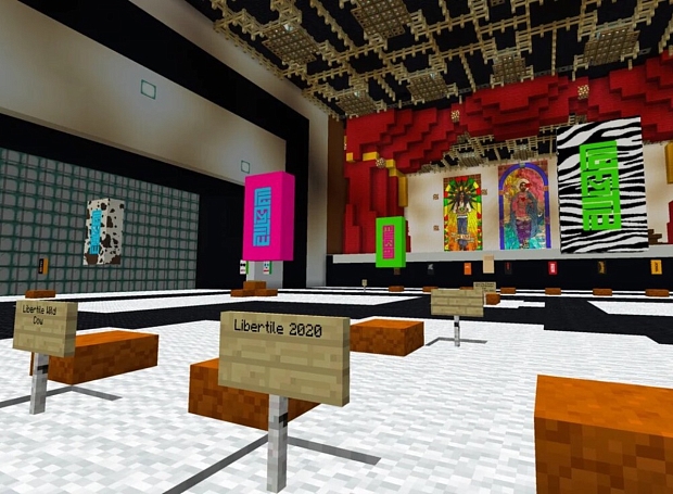 В игре Minecraft впервые прошла выставка современного искусства
