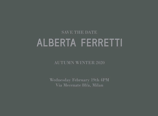 Прямая трансляция показа Alberta Ferretti осень-зима 2020/21