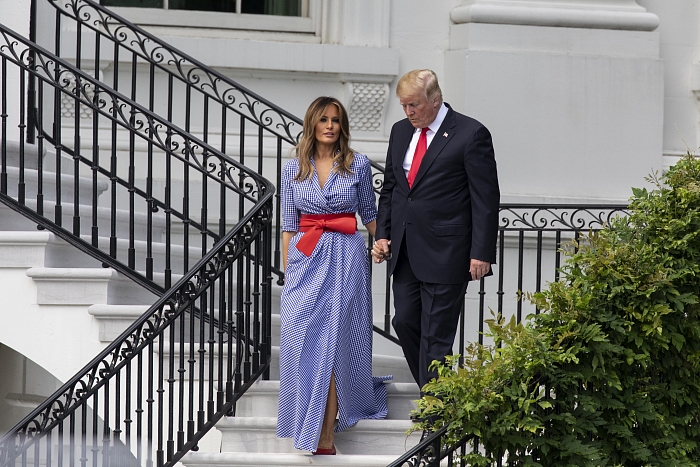 Мелания и Дональд Трамп на пикнике в честь Дня независимости фото № 1