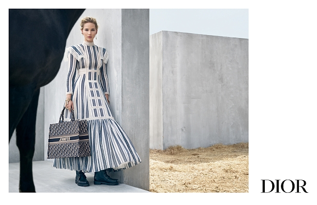 Дженнифер Лоуренс в рекламной кампании Dior Cruise 2019 фото № 1
