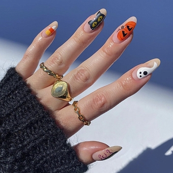 Тематические рисунки на ногтях на Хэллоуин (фото: @pop_polished) фото № 23