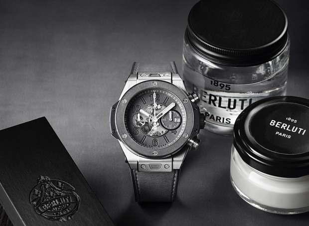 Часовая мануфактура Hublot и бренд мужской одежды Berluti создали лимитированную модель Big Bang Unico Berluti Aluminio
