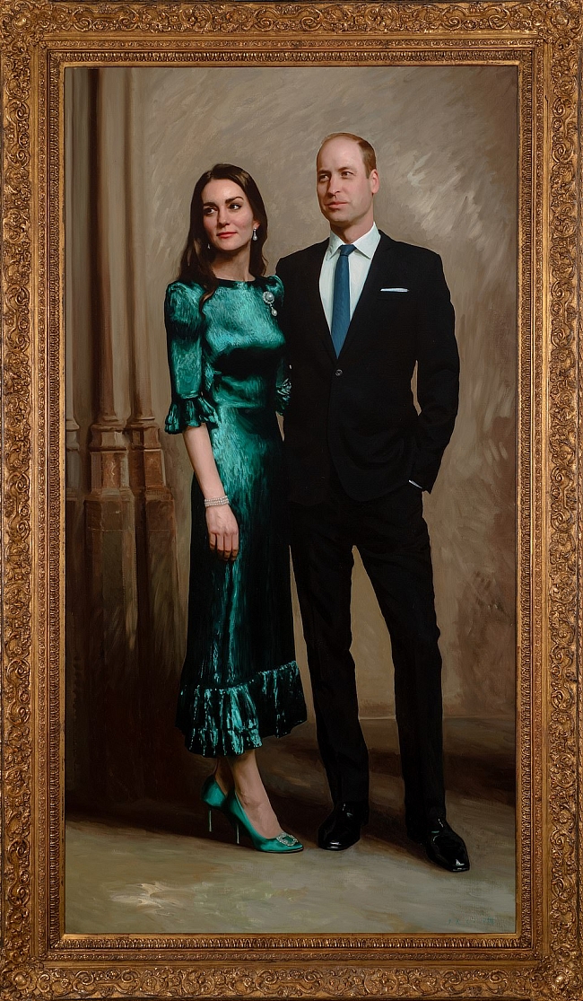 Кейт Миддлтон и принц Уильям на портрете Джейми Корета фото № 3