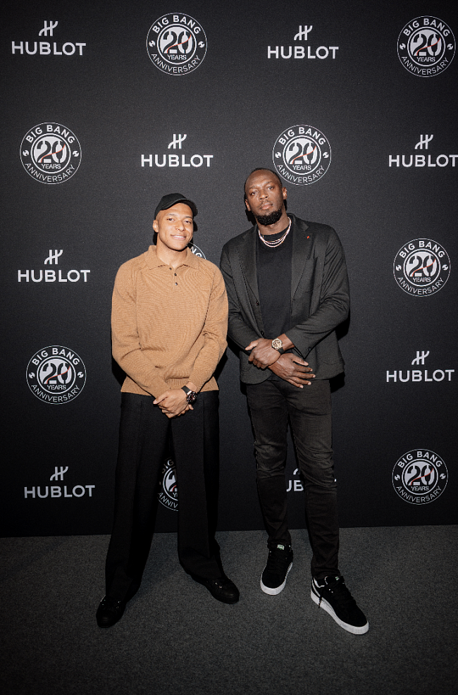 Килиан Мбаппе и Усэйн Болт на вечеринке Hublot в Женеве: как прошло самое звездное мероприятие выставки Watches&Wonders фото № 1