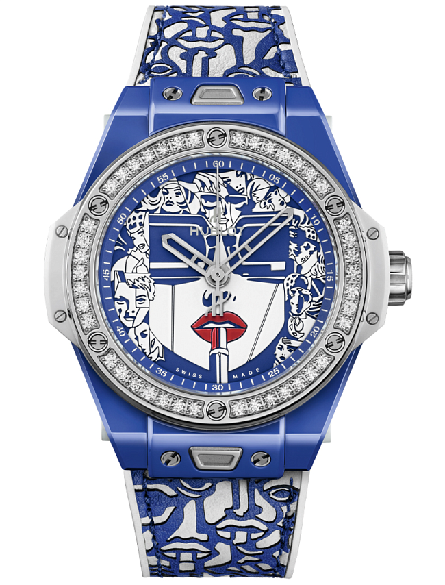 Часы Big Bang One Click Marc Ferrero, керамика, бриллианты, Hublot фото № 7