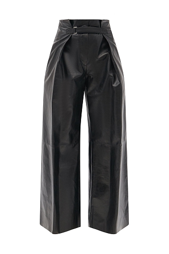 Черные кожаные брюки Jil Sander, 214 630 руб. фото № 11