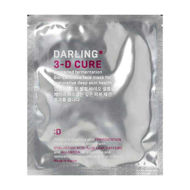 3-D Cure Bio-Cellulose face mask for restorative skin health, Darling* фото № 20