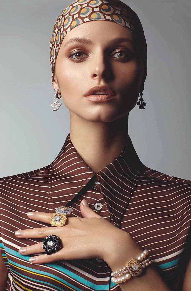 Серьги Bvlgari, кольца и браслет Chanel High Jewellery фото № 17