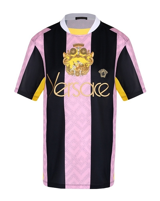 Футболка с принтом и логотипом Versace, 46 000 руб.  фото № 6