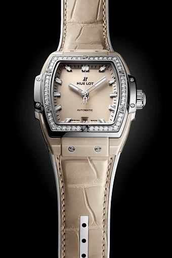 Hublot Spirit of Big Bang Ceramic Beige с безелем из полированного титана фото № 5