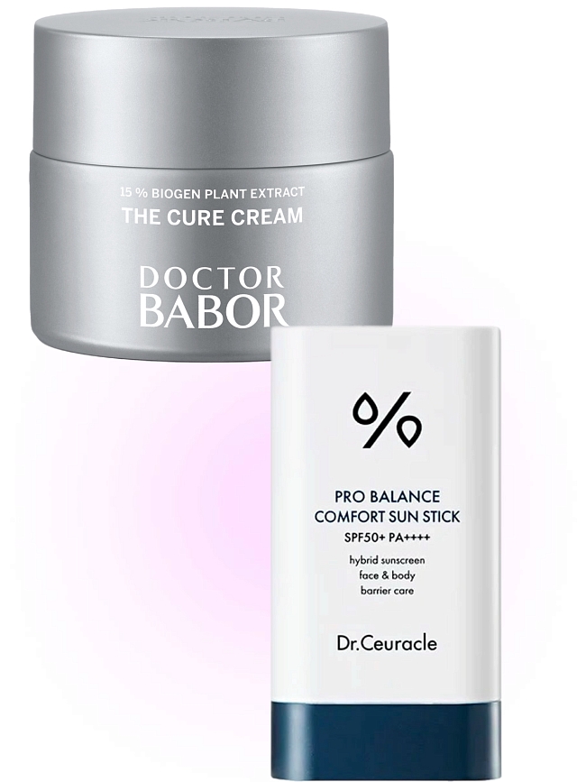 Регенерирующий крем для лица The Cure Cream, DOCTOR BABOR и Солнцезащитный стик Pro Balance Comfort Sun Stick, Dr.Ceuracle фото № 7