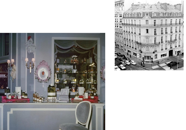 Интерьер бутика Christian Dior на углу Avenue Montaigne и rue François Ier, ориентировочно 1960 фото № 11