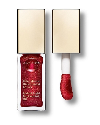 Масло-блеск для губ Eclat Minute, оттенок 09 Red Berry Glam, Clarins, 1 850 руб.  фото № 14