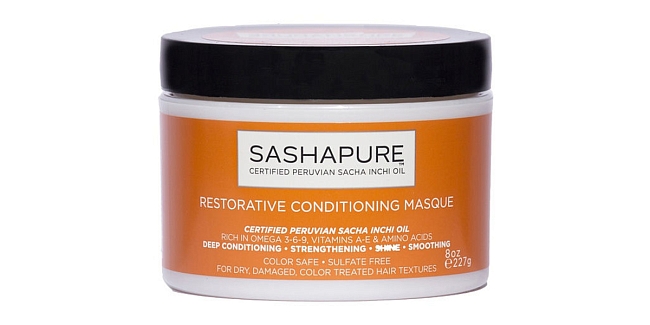 Восстанавливающая маска для волос Sashapure Restorative Conditioning Masque фото № 10