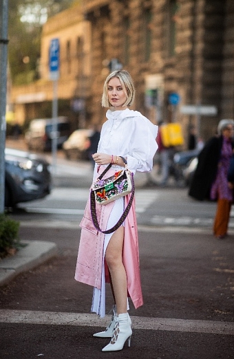 Стритстайл: что носили на Неделе моды в Милане фото № 8