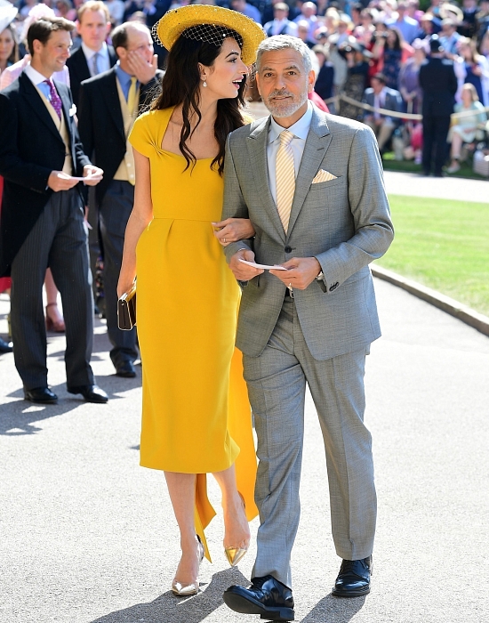 Джордж и Амаль Клуни на свадьбе принца Гарри и Меган Маркл фото № 10