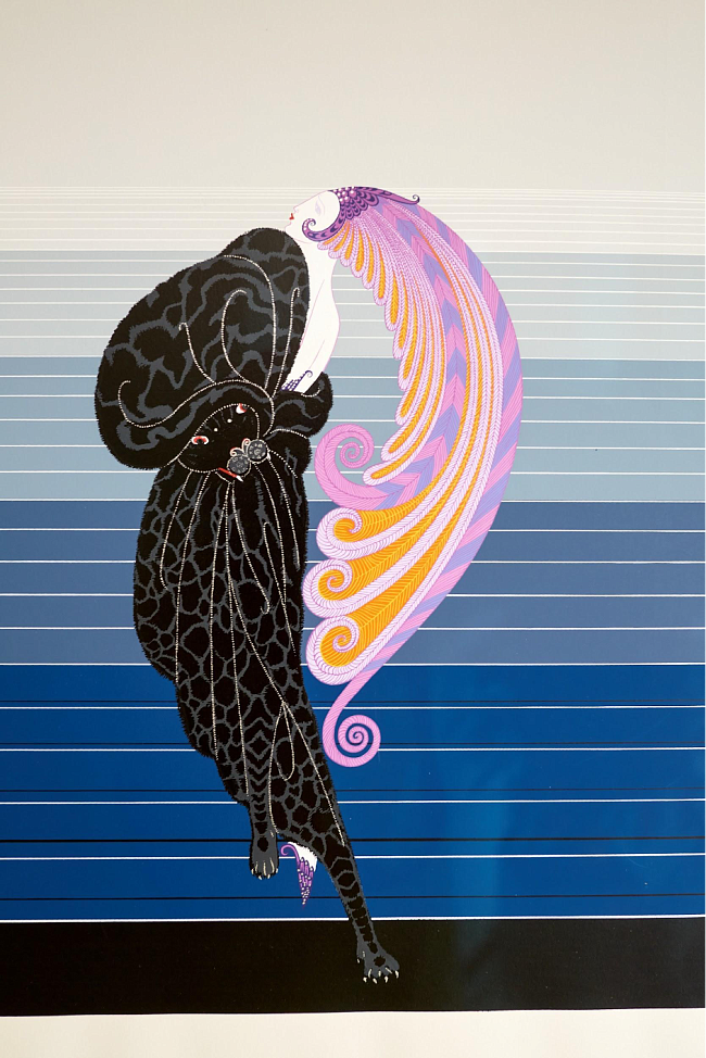 «Красавица и чудовище», шелкография, США, 1980 гг. фото № 3