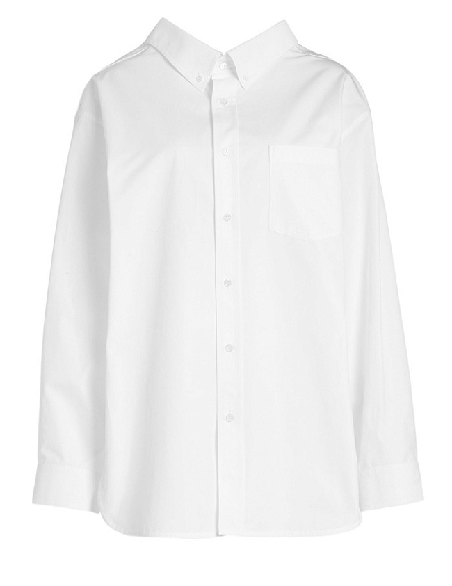 Объемная рубашка из хлопка Balenciaga, 48 040 руб.  фото № 7