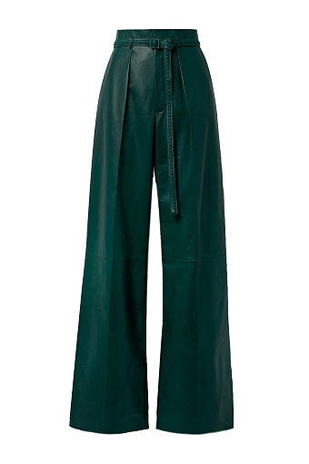 Кожаные брюки с широкими штанинами Loro Piana, 478 510 руб. фото № 15