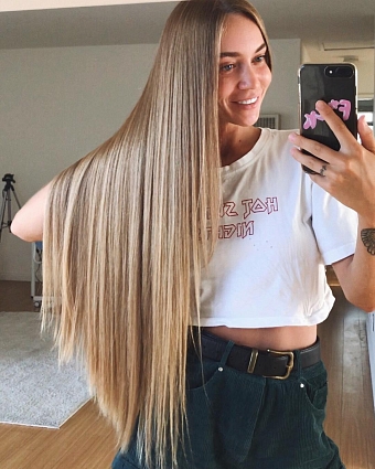 «Лучше густое каре, чем «жидкая» длина»: блогер Владлена Варламова о том, как отрастить волосы фото № 7
