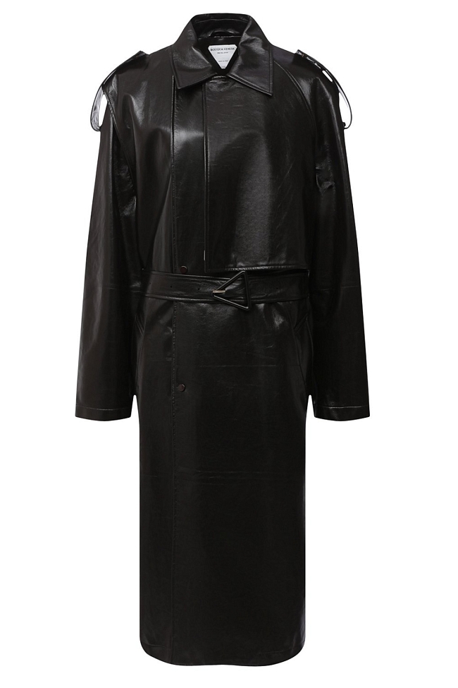 Кожаное пальто Bottega Veneta, 662000 рублей, tsum.ru фото № 4