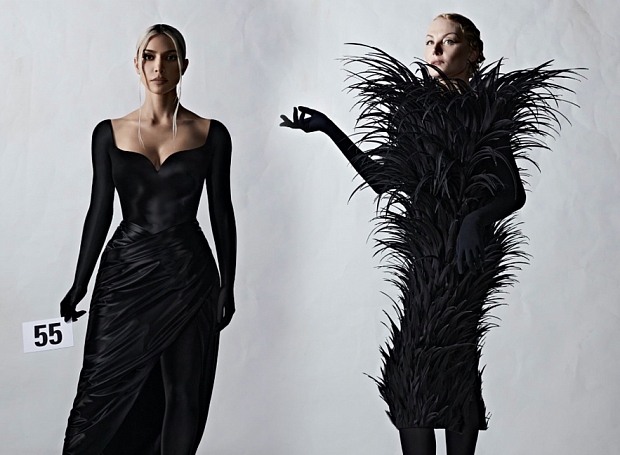Рената Литвинова, Дуа Липа и Ким Кардашьян стали моделями на показе кутюрной коллекции Balenciaga