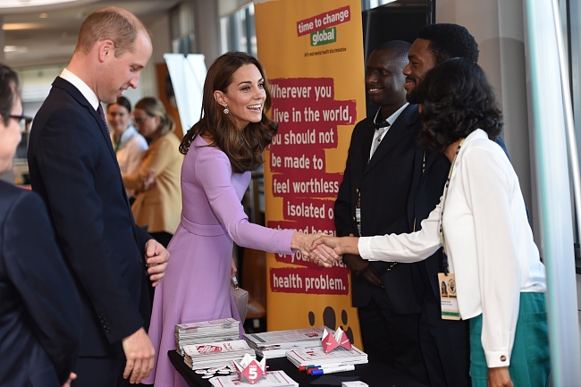 Кейт Миддлтон с принцем Уильямом посетили саммит в Лондоне фото № 1