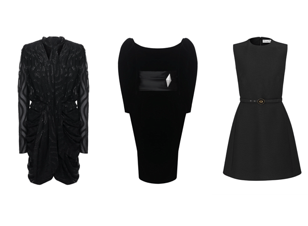 15 стильных черных платьев, как у Натальи Водяновой, в которых можно встречать Новый год