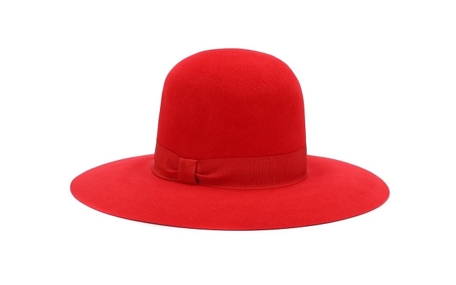 Широкополая красная шляпа из мягкого фетра Dolce & Gabbana фото № 6