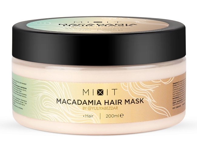 Восстанавливающая маска для волос с маслом макадамии Mixit Macadamia Hair Mask фото № 12