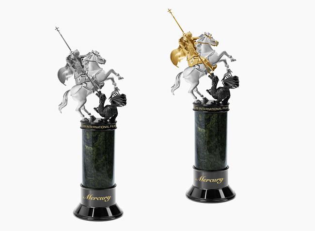 Cтатуэтки «Золотого святого Георгия» и «Серебряного святого Георгия», созданные Mercury для ММКФ фото № 1