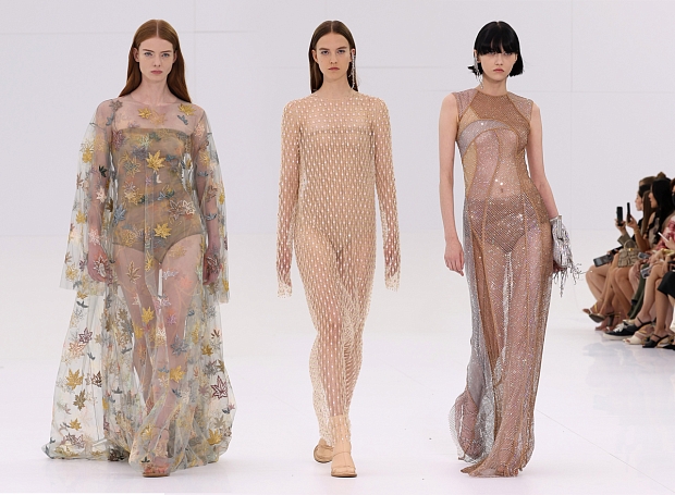 Самые «голые» платья Недели высокой моды — на показе Fendi