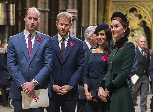 У принца Гарри, Меган Маркл, принца Уильяма и Кейт Миддлтон есть групповой чат