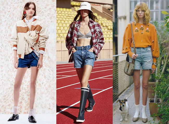 Джинсовые шорты в коллекциях Y/Project, Celine, Gucci весна-лето 2021 фото № 1