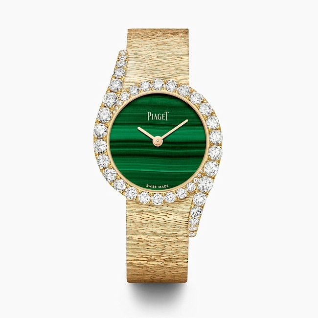 Часы Piaget Limelight Gala из розового золота, малахита и бриллиантов, 8050000 рублей фото № 3