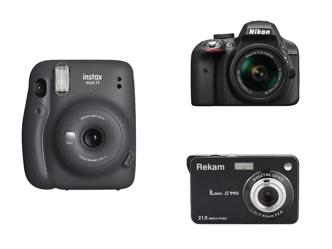 Fujifilm Instax Mini 11 | Nikon D3300 18-55mm VR AF-P Black | Rekam iLook S990i фото № 1