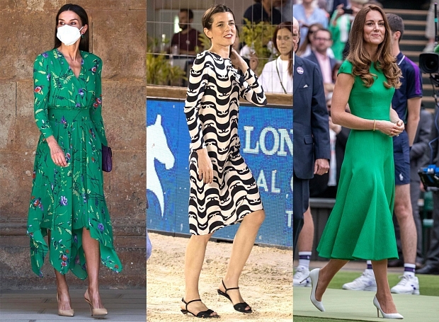Какие платья предпочитают монаршие особы? Разбираем стиль королевы Летиции, Шарлотты Казираги и других