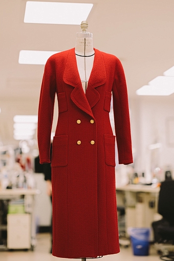 Алое пальто Chanel принцессы Дианы, созданное специально для фильма «Спенсер» фото № 8