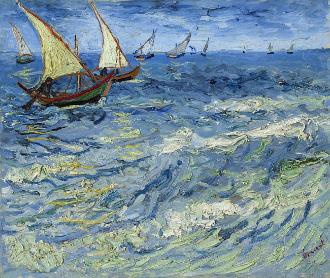 Винсент ван Гог. «Море в Сент-Мари», 1888 фото № 2