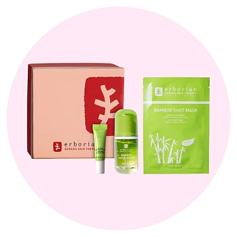 Набор Erborian «СуперБамбук всегда со мной». В нем — суперсыворотка для лица, увлажняющая тканевая маска, крем-фраппе фото № 13