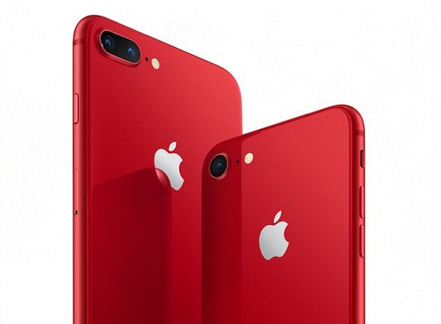 Модели iPhone 8 и 8 Plus выйдут в красном цвете