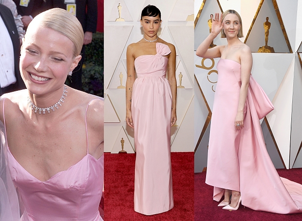 Нежно-розовый — один из трендов «Оскара-2022», который возвращается из года в год